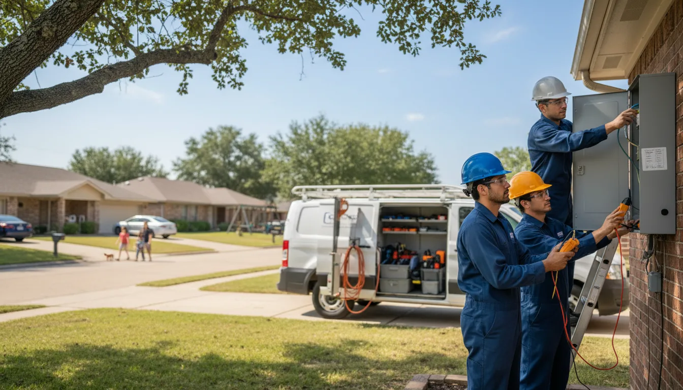 Certified electrician providing emergency electrical services in Mission, TX